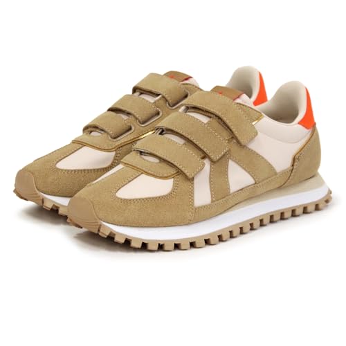 [�A�X�t�@���g] �X�j�[�J�[ �yGATE VELCRO GATV002�z ���[�J�b�g �g���[�i�[ �x���N�� �}�W�b�N�e�[�v ����X�j�[�J�[ �t���b�g �t�����X TAN GOLD ORANGE 37 (23.5cm)