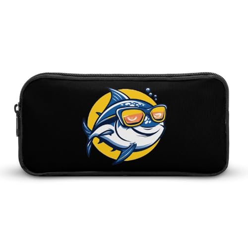 Estuche para lápices con logotipo de atún, bonito estuche para cosméticos, organizador para viajes y oficina