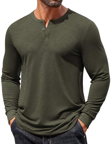 T-shirt à manches longues Henley en maille ultra légère et respirante