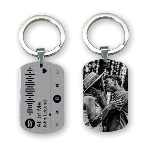 GuteGifts Personalised Spotify Keyring Gift Cover