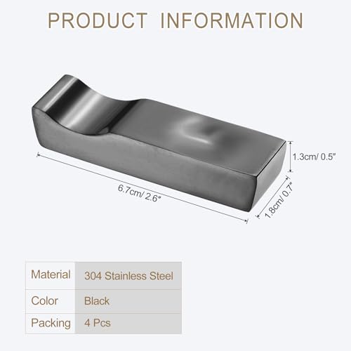 Repose-baguettes multifonctions inox 304 noir stable x4 - 3