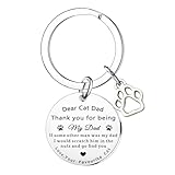 Photo Gallery tihnvk divertente portachiavi con gatto e papà, regalo per la festa del papà, regalo di compleanno per gli amanti dei gatti Photo Gallery tihnvk divertente portachiavi con gatto e papà, regalo per la festa del papà, regalo di compleanno per gli amanti dei gatti