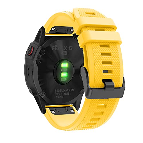 Bracelet silicone 26mm à libération rapide pour Garmin Fenix 6X Pro et 7X agate