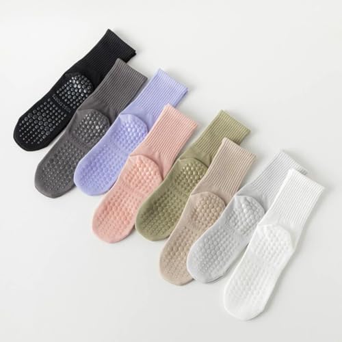 Image of Women Grips Non Slip Yoga Socks Pilates Pure Barre Ballet Dance Anti Slip Socks