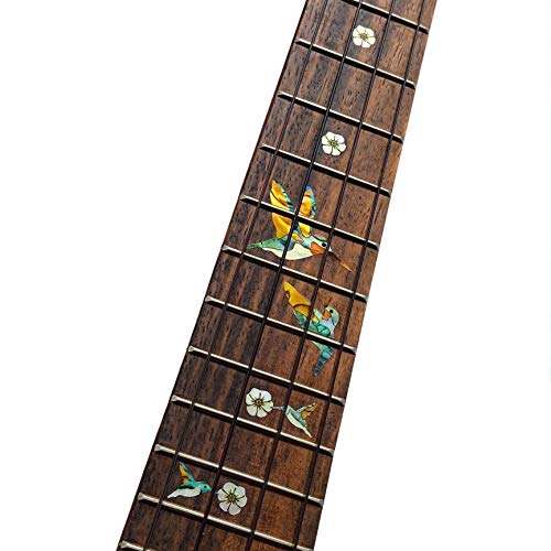Bee Hummingbirds - Fret Markers Inlay Stickers Decals For Ukuleles #TOP1