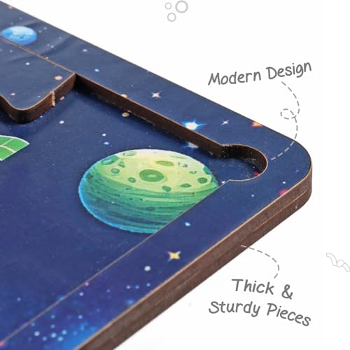 Image of FIRSTCRY INTELLISKILLS Premium Jigsaw Puzzle for Kids |36 Pcs Puzzle Set | Fun Learning &Educational Toy for Enhancing Concentration | 3+ Years |Best Birthday Gift |BIS Certified (Space)
