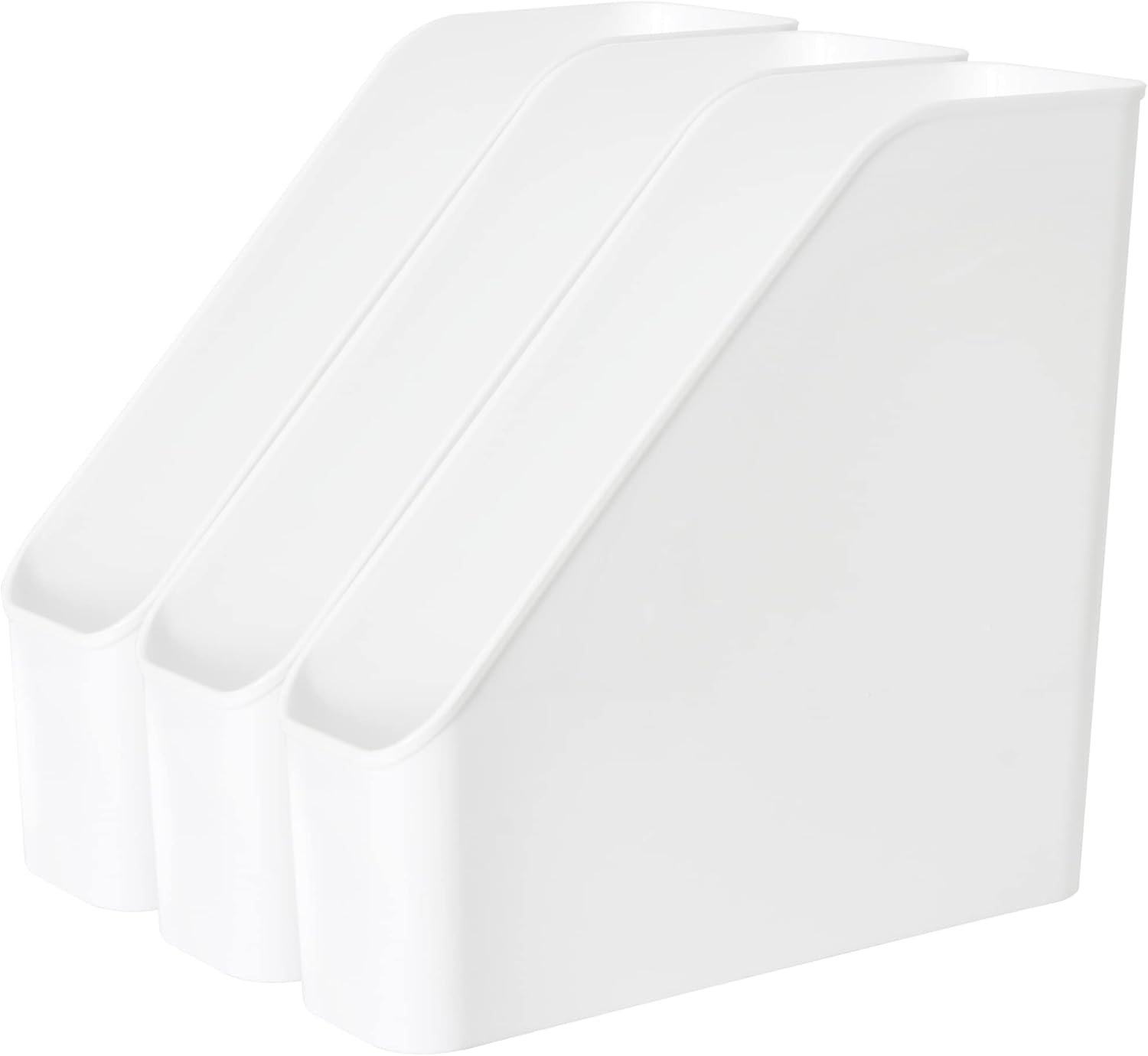 Youngever 3 Pack File Folder Bin Storage, Plastic File