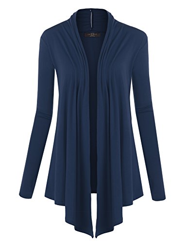 Image of Made By Johnny Women's Open Front Cardigan Lightweight Soft Drape Long Sleeve Cardigan for Work Travel Casual