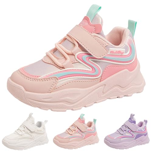 IWIHMIV Girls Running Shoes Toddler Slip On Shoes Casual Kids Tennis Sneakers Lightweight Flat Girls Athletic Shoes2