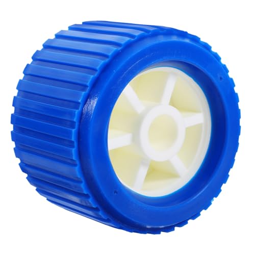 Cabilock Yacht Trailer Roller Marine Yacht Trailer Ribbed Wobble Roller Blue Plastic Parts Accessories