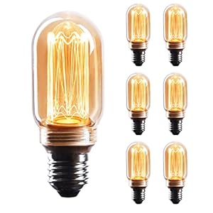 CROWN LED 6x Edison-Illusie Gloeilamp – E27 lamp – Dimbare lamp – 4 W, Warm Wit 230 V, EL22 – Vintage Lamp in Retro…