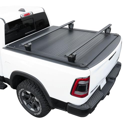 Syneticusa AR Automatic Retract Hard Tonneau Cover with Crossbars Fits