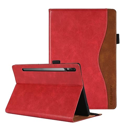 CASAFUNY Case for Lenovo Tab P12 Pro 12.6 Inch Case, Premium PU Leather Protective Book Cover with Stand Function