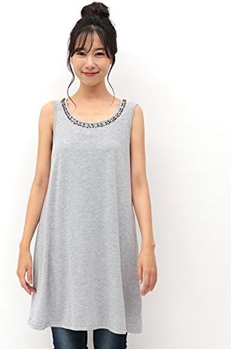 Amazon チチカカ ビーズインナーワンピース Hsibc114 Free トップグレー ペチコート ペチパンツ 通販