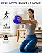 Trideer 9-Inch Pilates Ball, Small Exercise Ball for Yoga, Core Training, Physical Therapy, Balance, Stability and Stretching Pilates Equipment with Inflation Straw