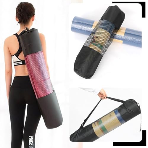 XUZOPIM 2 Piezas Bolsa Para Esterilla De Yoga Bolsa Para Tapete Yoga Yoga Mat Bag Con Correa Ajustable Funda Esterilla Yoga Para Yoga Accesorios Bolsa De Tripode Con Cordón 90X30Cm - Imagen 6