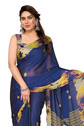 Image of MIRCHI FASHION Saree for Woman Chiffon Tie Dye Printed | Lightweight Daily Wear Women's Sari with Unstitched Blouse Piece (Available in 10 Colors)