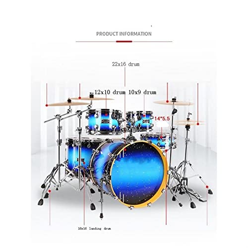 Juego de Batería para Percusión de Adultos - Juego Completo de Aprendizaje para Principiantes, Perfecto para la Práctica Musical y Nuevos Bateristas