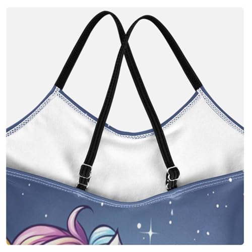 CaTaKu Girls One Piece Swimsuits Unicorn Colorful Cloud Toddler Bathing Suit for Girls Kids Swimwear 3-10Y4