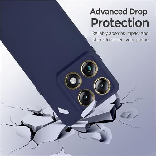 Image of SBMS Silicone Back Cover Case for Motorola Signature | Soft Micro-Fibre Lining Inside | Camera Protection Bump | Shockproof Back Cover Case for Moto Signature (Candy Cloth Blue)