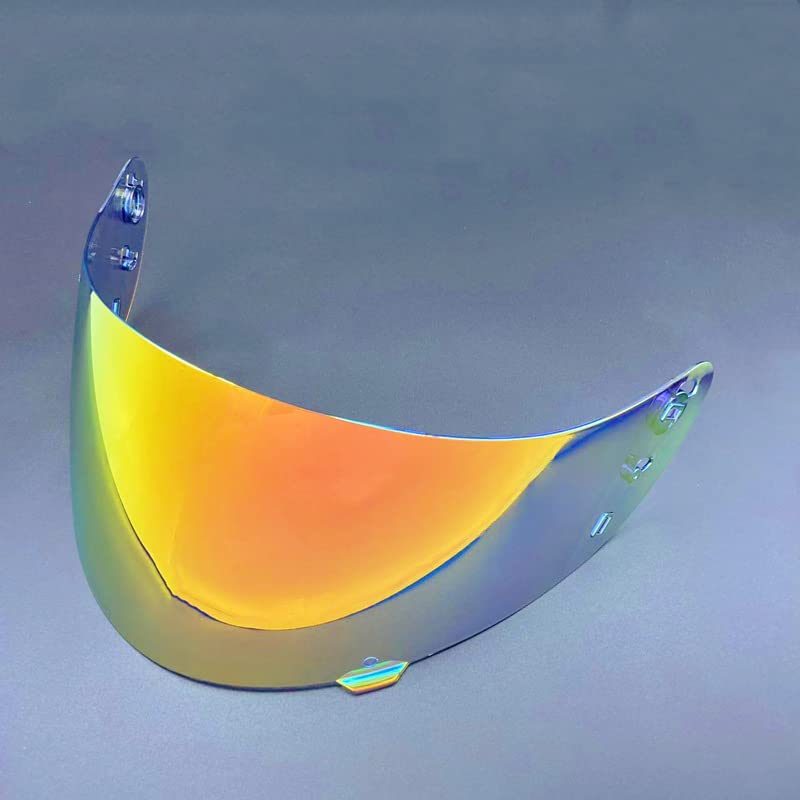 ICON IC04 Airframe Pro Airmada Airform Motorcycle Helmet Shield Uv Protection Motorcycle Visor Lens Helmets Accessories (IC04 Revo Red Gold)