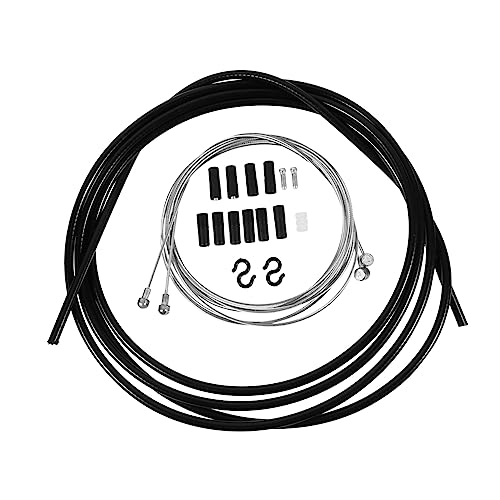 Mikinona 1Set Bike Brake and Derailleur Cable Kit for Mountain Road and Folding Bikes Replacement Cable Housing for Optimal Bike Performance and Compatibility