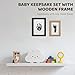 4 Park Baby Footprint Kit with 2 Wooden Frame, No Mess Inkless Hand and Footprint Kit, Clean-Touch Ink Pads for Fingerprint Stamps, Paw Print Kit for Dogs Cats, Baby Shower Gifts Keepsake for New Mom