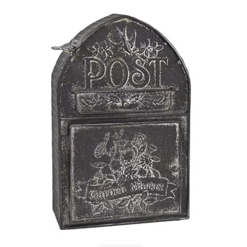 TentHome Cassetta delle lettere da parete vintage in ferro battuto con figura di uccello per casa di campagna, giardino e festa, cassetta postale originale per esterni, cassetta delle lettere