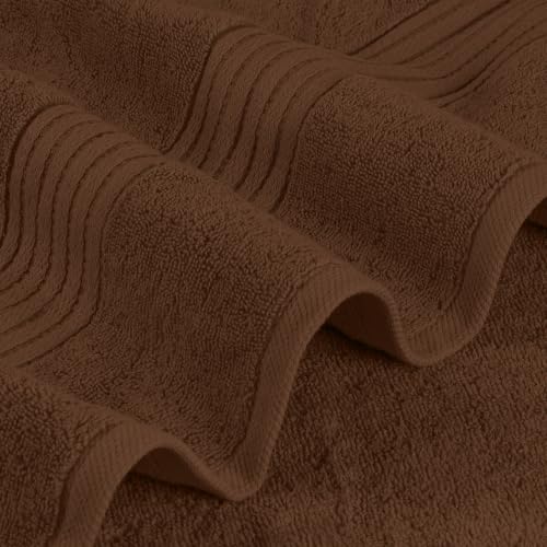 Image of Utopia Towels Luxurious Bath Towels Set, 27x54 in, 4 Pack, Soft, Dark Brown
