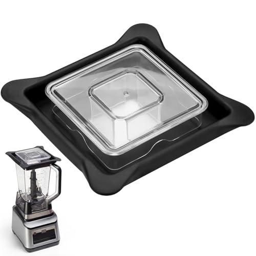 Afarnook Commercial Blender Lid Blender Vented Latching Cover Replaces Compatible with Square Clear Plug for Commercial Blenders Jars