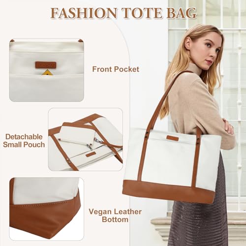 VASCHY Laptop Tote Bag for Women, Large 15.6inch Computer Teacher Bag Purse Briefcase for Travel,Work,Business,Office4