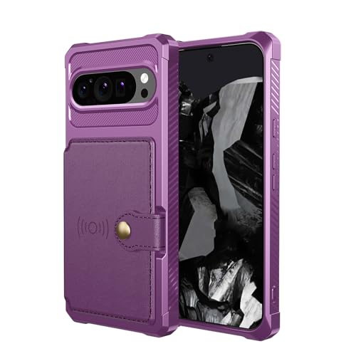 Funda libro Google Pixel 9 Pro morada para organizar tu día a día