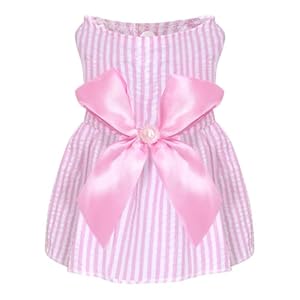 choyaxo Dog Bowknot Dresses Pet Ski...