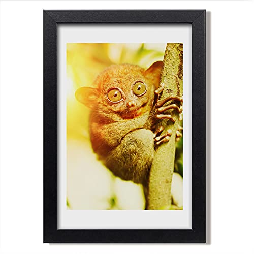 Affiche 20x30 cm Tulup cadre MDF photo deco spooky peinture moderne bois
