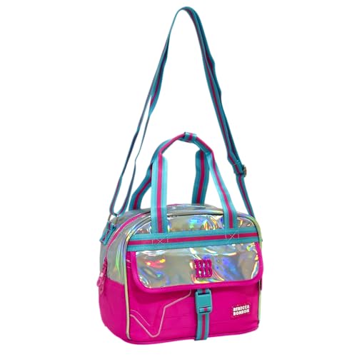 Rebecca Bonbon Bolsa Lancheira Térmica Holográfica com Alça Regulável Tiracolo (Rosa)
