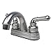 Laguna Brass 2001BN RV Mobile Home Non-Metallic Centerset Lavatory Faucet, Brushed Nickel Finish
