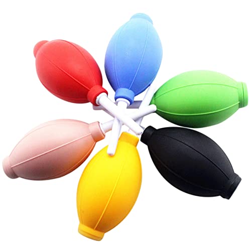DOITOOL No Electricity Required Easy to Use Rich in Colors 6pcs Rocket Blower for Camera Lens Eyelashes Extension Cleaners