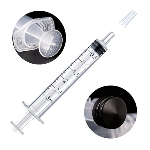 3 ml syringe without needle syringe for liquid with cap oral scientific labs measurement pack of 12