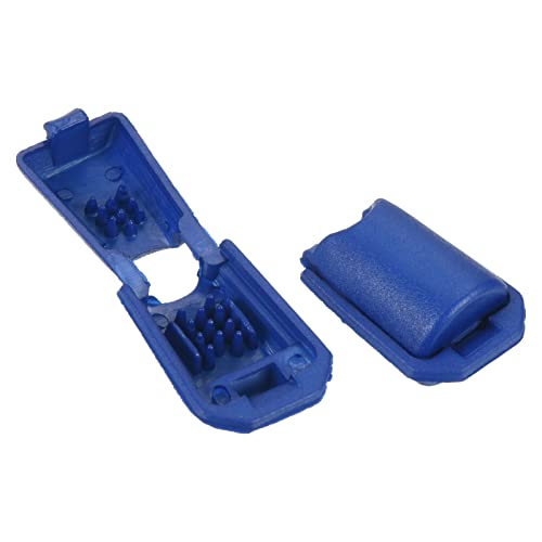 Extremidades de cordão com zíper, pacote com 25, fecho de correr, fivela de 19 mm, para mochilas, jaquetas, bagagens, bolsas, bolsas de mão, azul