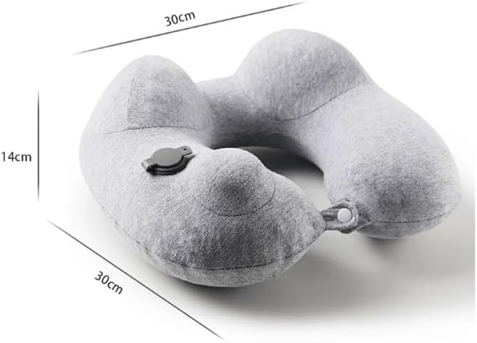 JSEIAJB Inflatable U-Shaped Pillow The Ultimate Sleeping Companion for Long-Distance Travel Pressed-Style Neck Support