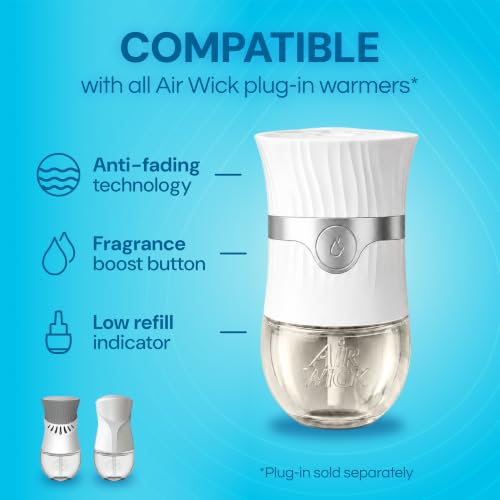 Image of Air Wick Plug in Scented Oil Refill, 10ct, Fresh Linen, Air Freshener, Essential Oils, Eco Friendly Pack