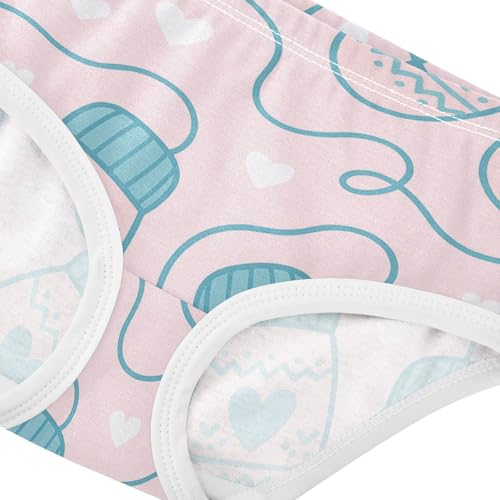 Girls' Breathable Triangle Panties Organic Underpants for Kids Knitted Mittens in Sizes 2T,3T, 4T, 5T, 6Y and 8Y4