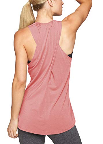 Bestisun Racerback Muscle Shirts for Women Exercise Tops Workout Shirts Racerback Tank Tops Workout Yoga Outfits Yoga Tops for Women IndianRed XL