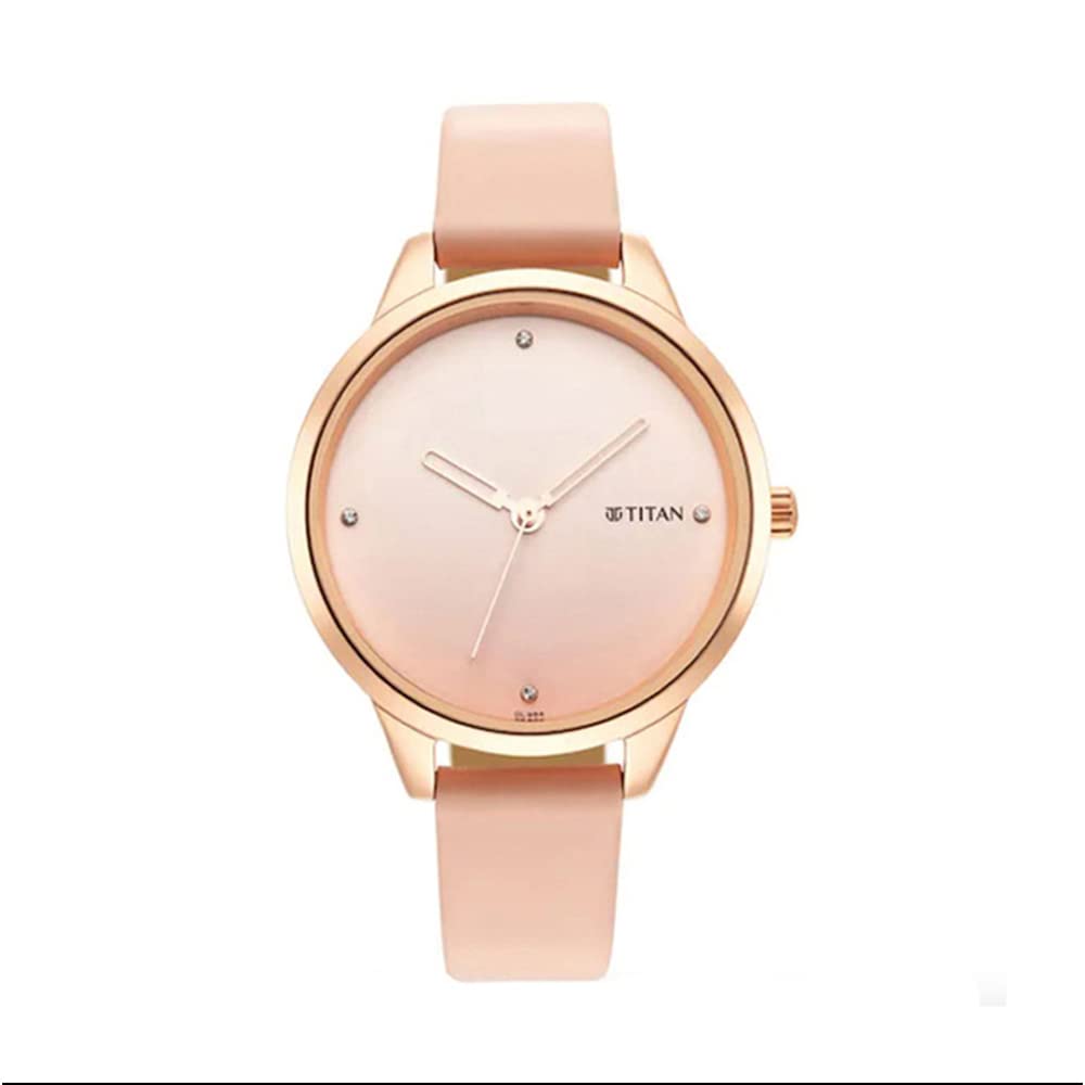 Titan Pastel Dreams Pink Dial Analog Leather Strap Watch for Women-NS2664WL02 (B09GPGC6DT) Amazon Price History, Amazon Price Tracker