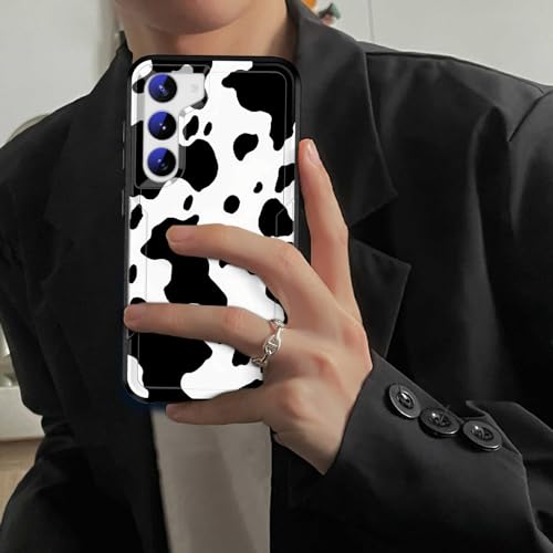 JHYYTUJTYP for Galaxy S24 Case,[Military Grade Drop Tested] Heavy-Duty Tough Rugged Shockproof Protective Case for Samsung Galaxy S24 6.2" 2024,Cow Print - image 4