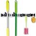 Coolreall™ Broom Hanger Garage Organizer, Mop Broom Holder Wall Mounted Rack Gardening Shed Tool Hook Garage Storage with 4 Positions 5 Hooks