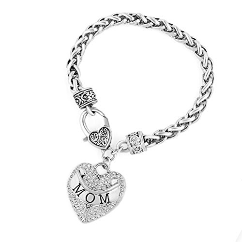 Image of Horseshoe Mom Best Friend Sole Sister Saddle Charms Bangle Bracelet