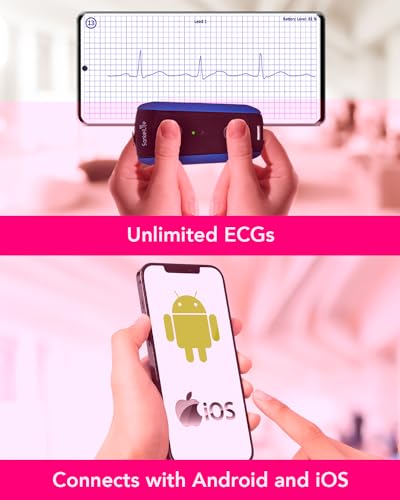 Image of SanketLife Pro+ Pocket ECG Machine | 12 Lead ECG by Touch & Leads | Convertible ECG Monitor for Home, Clinic | Unlimited Free 12 Lead ECG, HRV Monitoring | Keychain-Size ECG Device | Free Demo