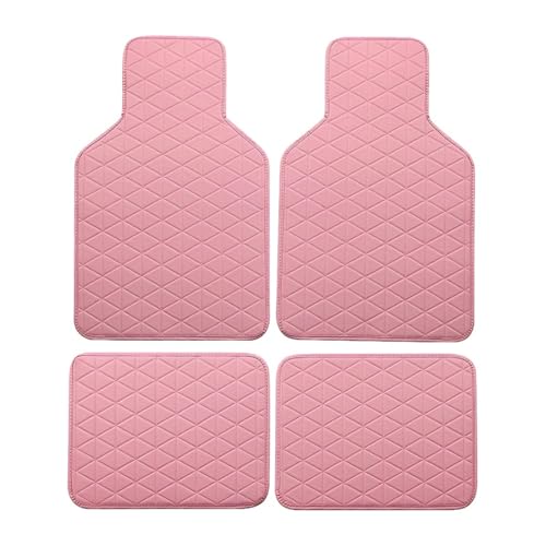 Tapis de sol auto anti-saleté en cuir PU - Ensemble 4 pièces universel avant arrière