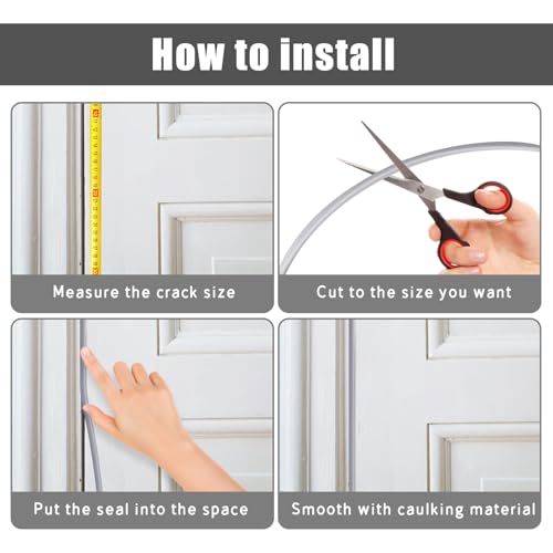 Image of U0U 50 Ft Backer Rod 1 /4 Inch,Foam Backer Rod Caulk Saver for Gaps and Joint Concrete Filling, Grey Weather Strip Seal Concrete Expansion Joint Filler